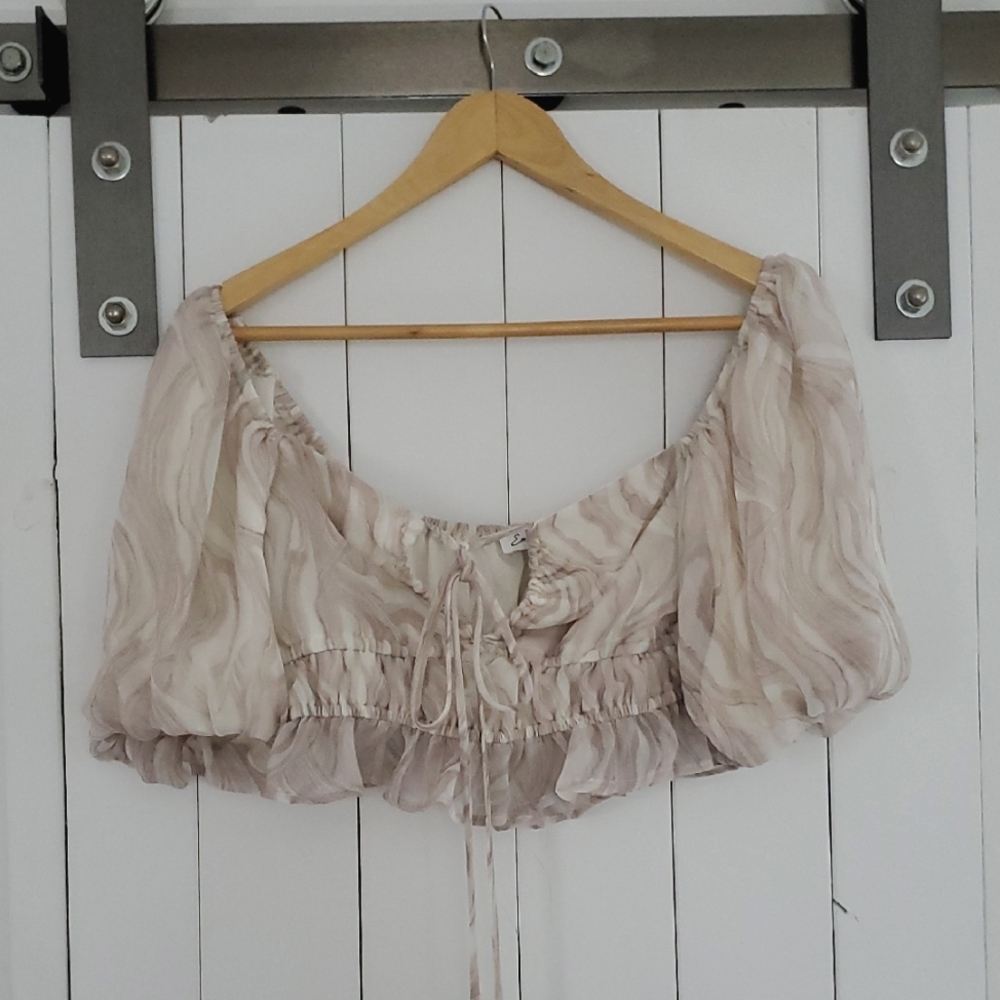 Elegant Cream Women's Top